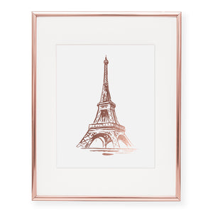 Eiffel Tower Foil Art Print