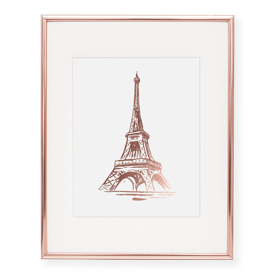 Eiffel Tower Foil Art Print