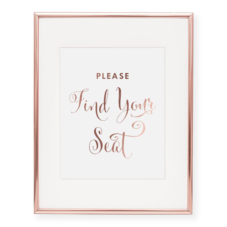 Find Your Seat Foil Art Print