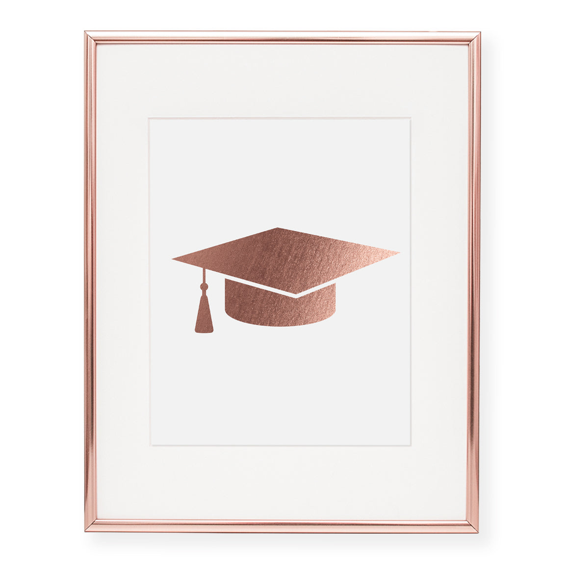 Graduation Cap Foil Pressed Art Print Poster Graduation Grad Signage ...