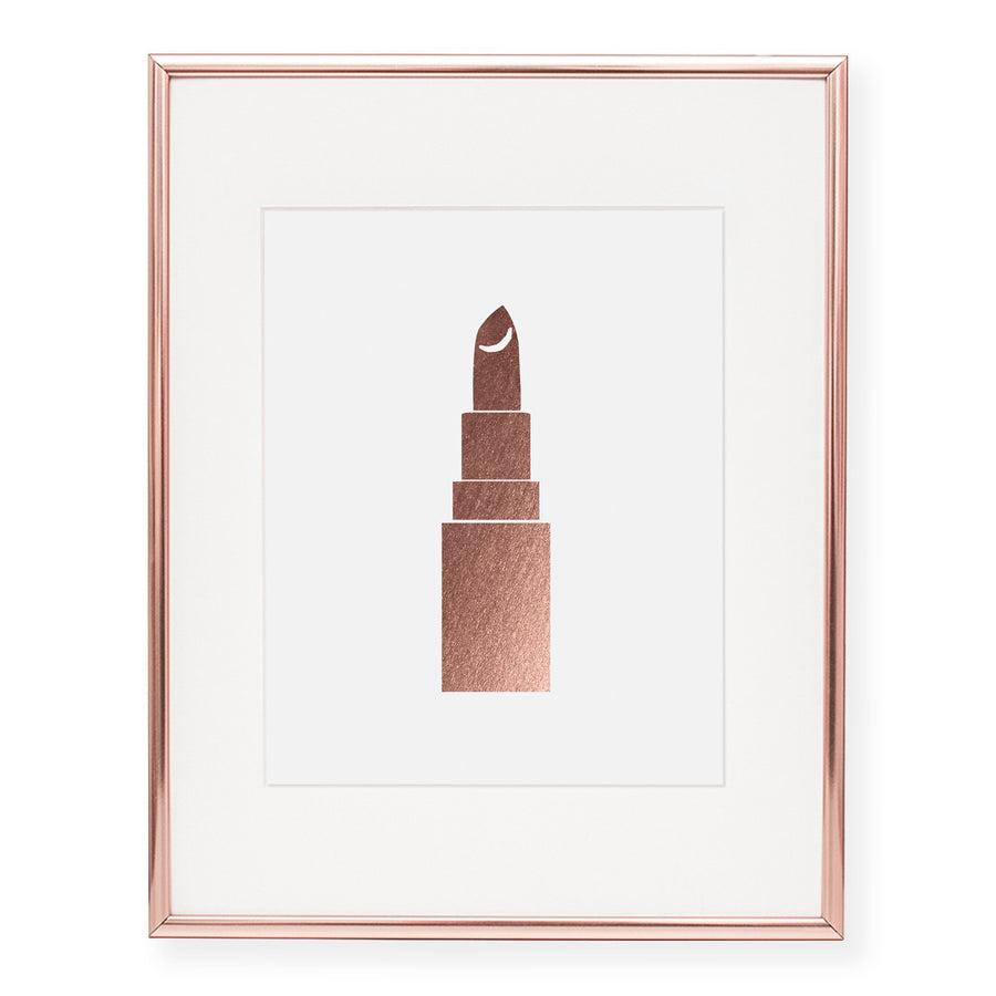 Lipstick Foil Art Print