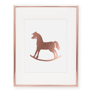 Rocking Horse Foil Art Print