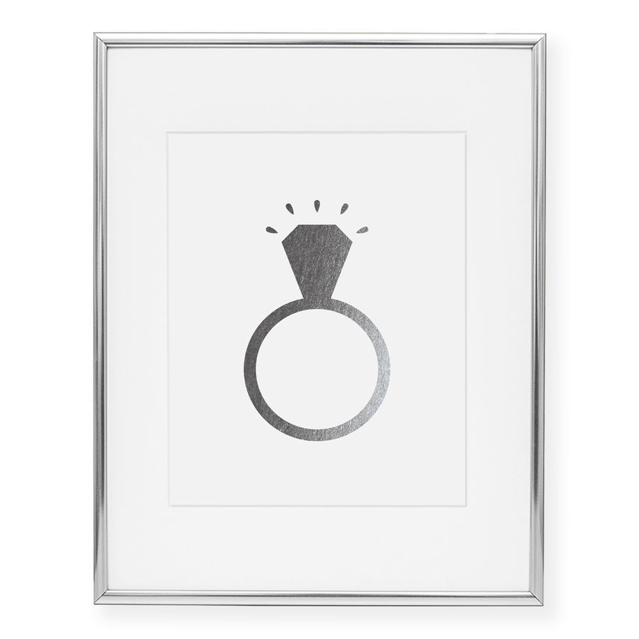 Diamond Ring Foil Pressed Art Print Poster Wedding Bridal Shower – Digibuddha diamond-ring-foil-pressed-art-print-poster-wedding-bridal-shower-digibuddha