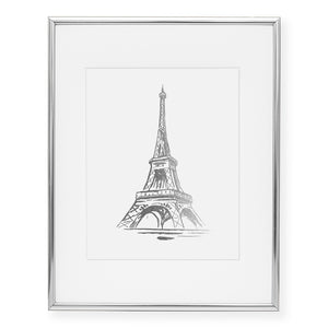 Eiffel Tower Foil Art Print