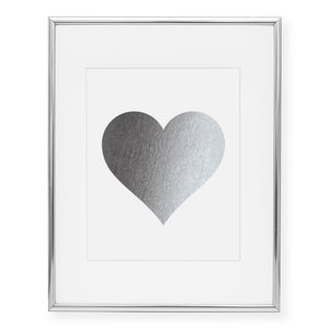Heart Foil Art Print