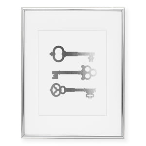 Keys Foil Art Print