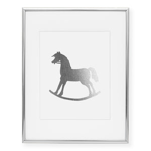 Rocking Horse Foil Art Print