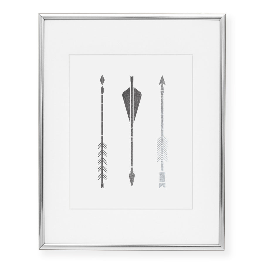 Three Arrows Foil Art Print