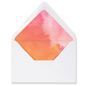 "Felicity" Watercolor Envelope Liners