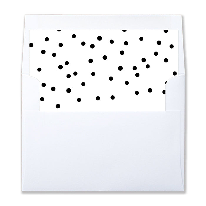Festive Black and White Envelope Liners | Gunnar