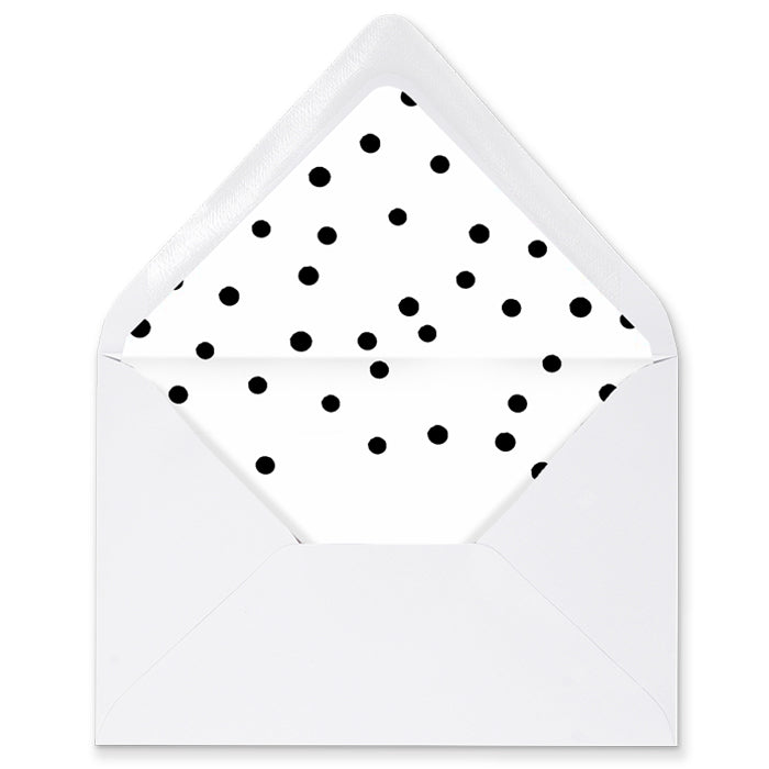 Festive Black and White Envelope Liners | Gunnar
