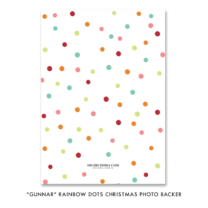 Rainbow Photo Holiday Card | Gunnar