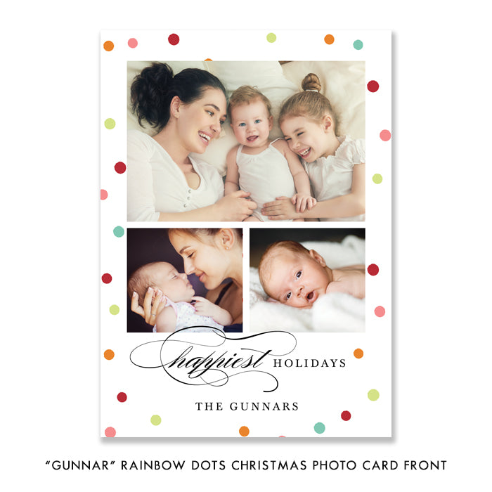 Rainbow Photo Holiday Card | Gunnar