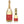 Load image into Gallery viewer, &quot;Gunnar&quot; Red + Gold Dots Holiday Champagne Labels
