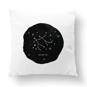 Gemini Zodiac Sign Constellation Pillow