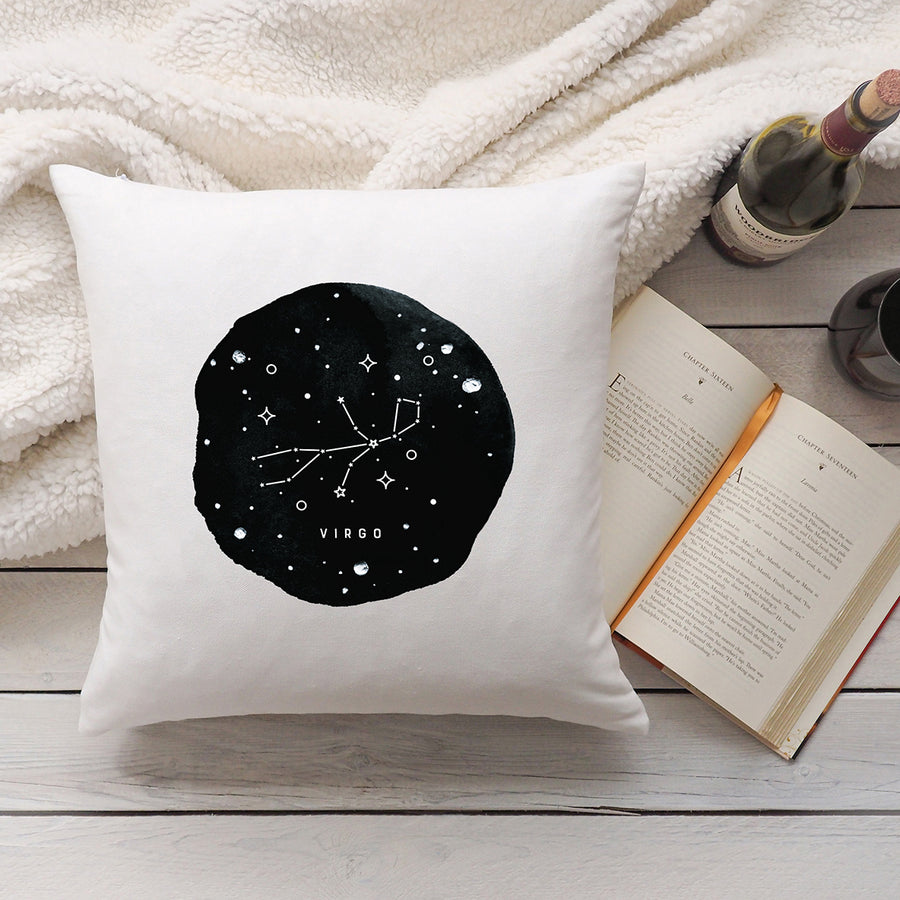Virgo Zodiac Sign Constellation Pillow