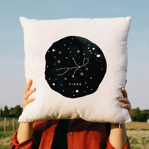 Virgo Zodiac Sign Constellation Pillow