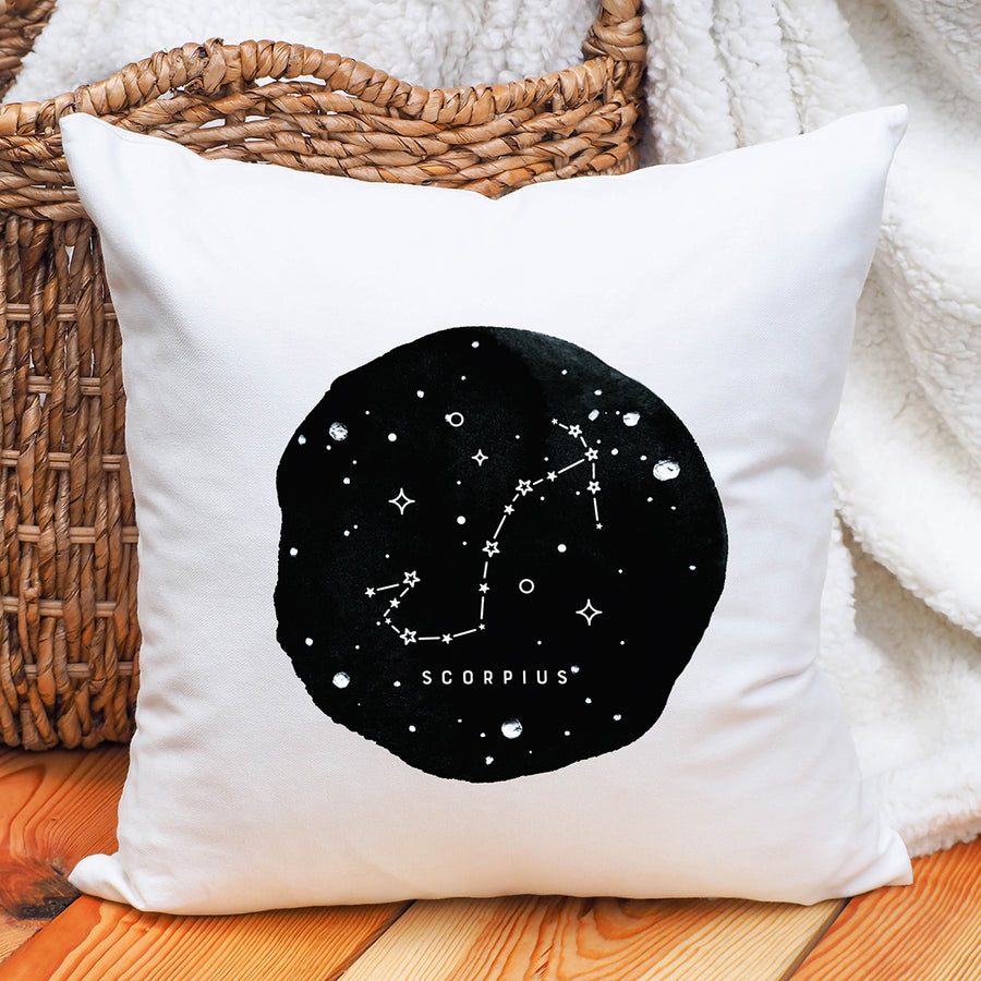 Scorpio Zodiac Sign Constellation Pillow