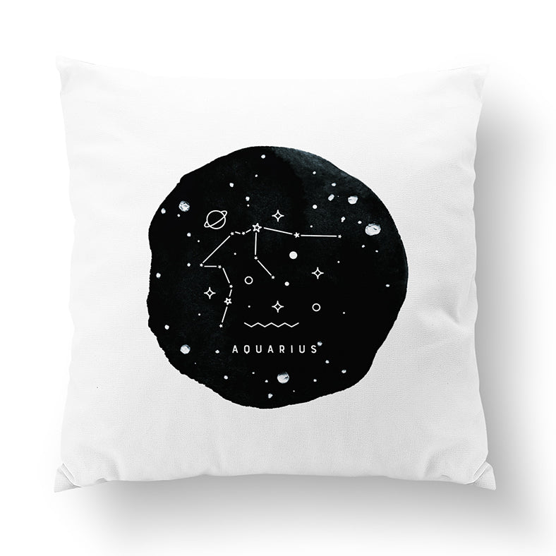 Aquarius Zodiac Sign Constellation Pillow