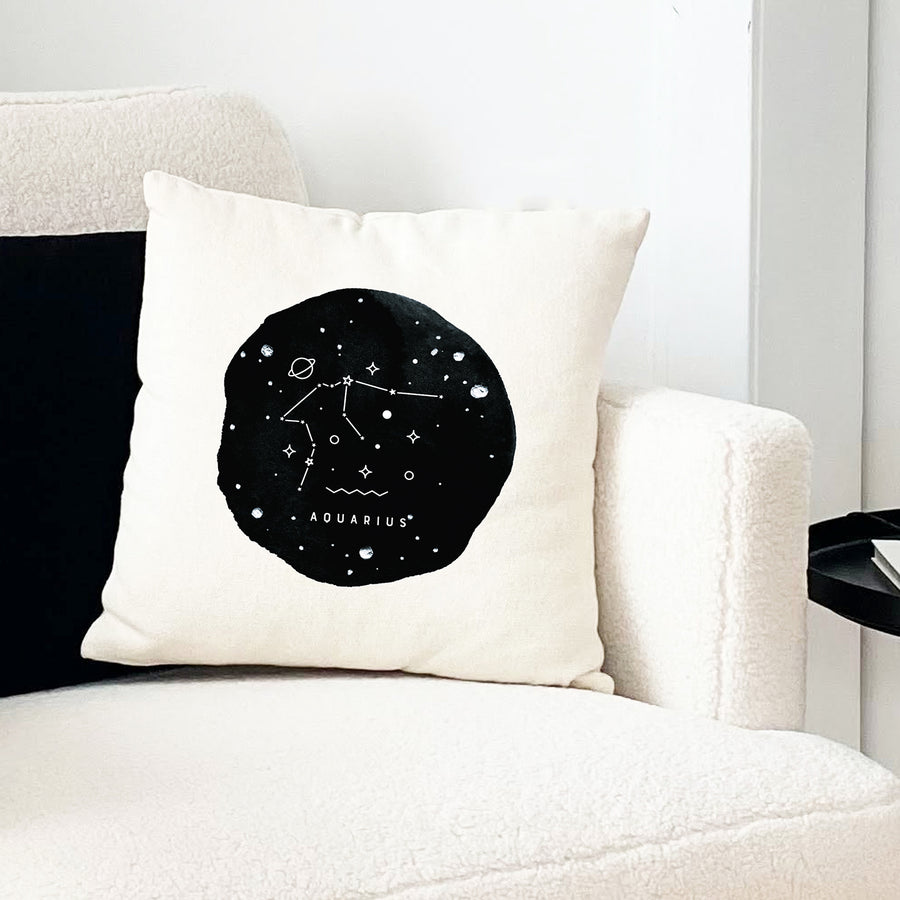 Aquarius Zodiac Sign Constellation Pillow