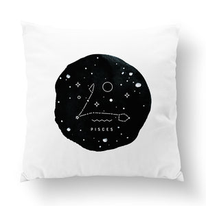 Pisces Zodiac Sign Constellation Pillow