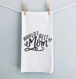 World's Best Mom Tea Towel