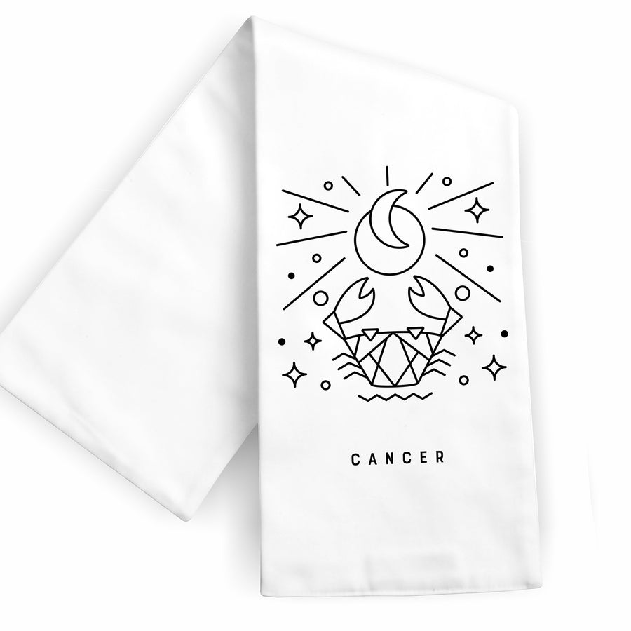 Cancer Zodiac Sign Tea Towel