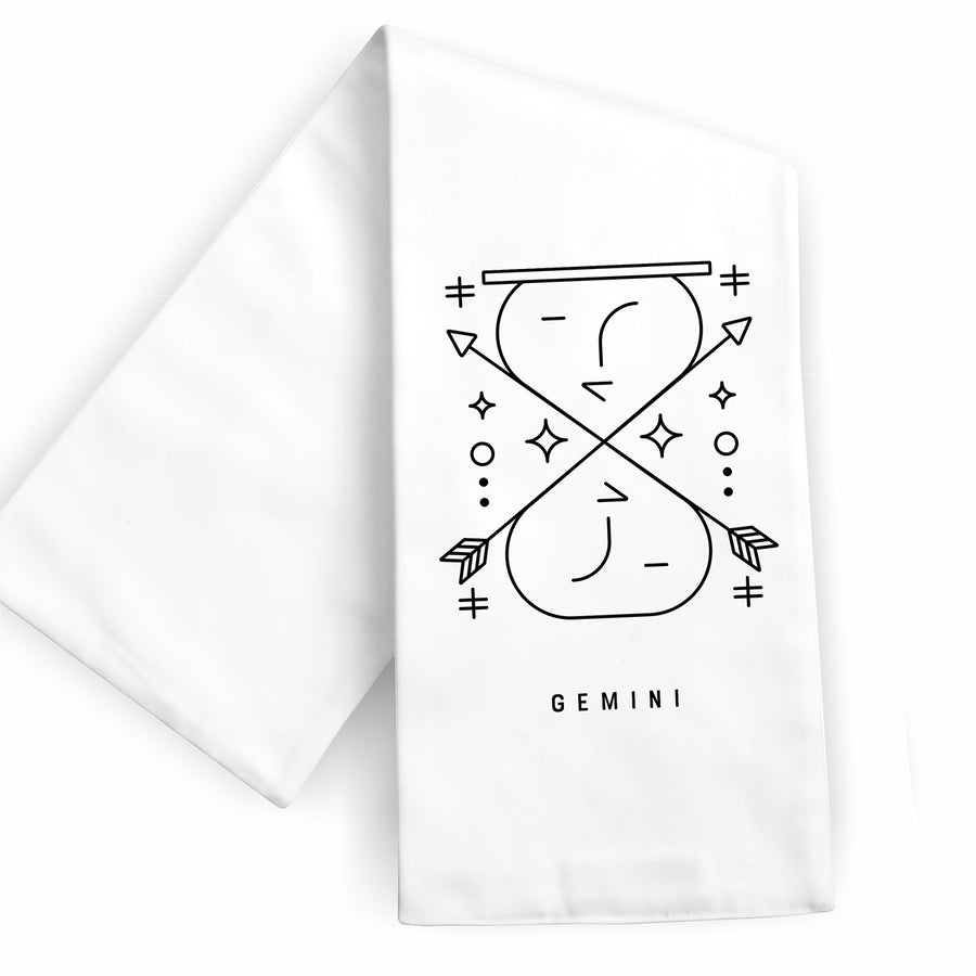 Gemini Zodiac Sign Tea Towel