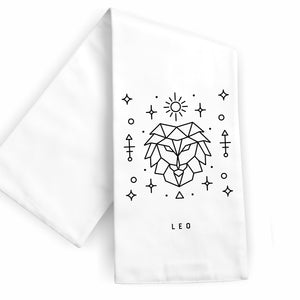Leo Zodiac Sign Tea Towel