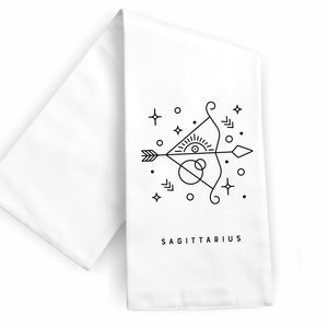 Sagittarius Zodiac Sign Tea Towel