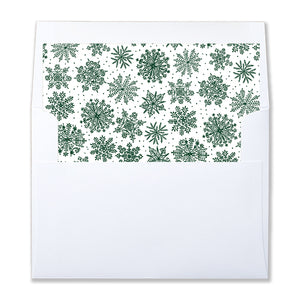 Elegant Snowflake Envelope Liners | Harrison