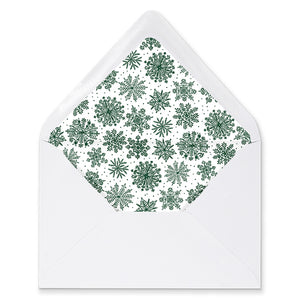 Elegant Snowflake Envelope Liners | Harrison
