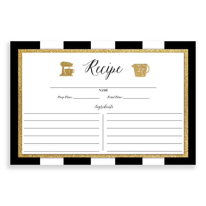 Stripe Recipe Cards |  Julia