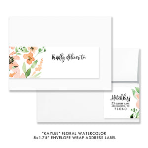 "Kaylee" Floral Baby Shower Invitation