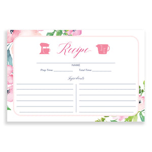 Floral Recipe Cards |  Kennedy