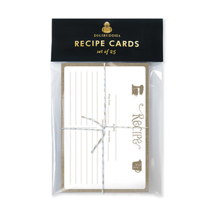Brown Recipe Cards |  Kim Linen