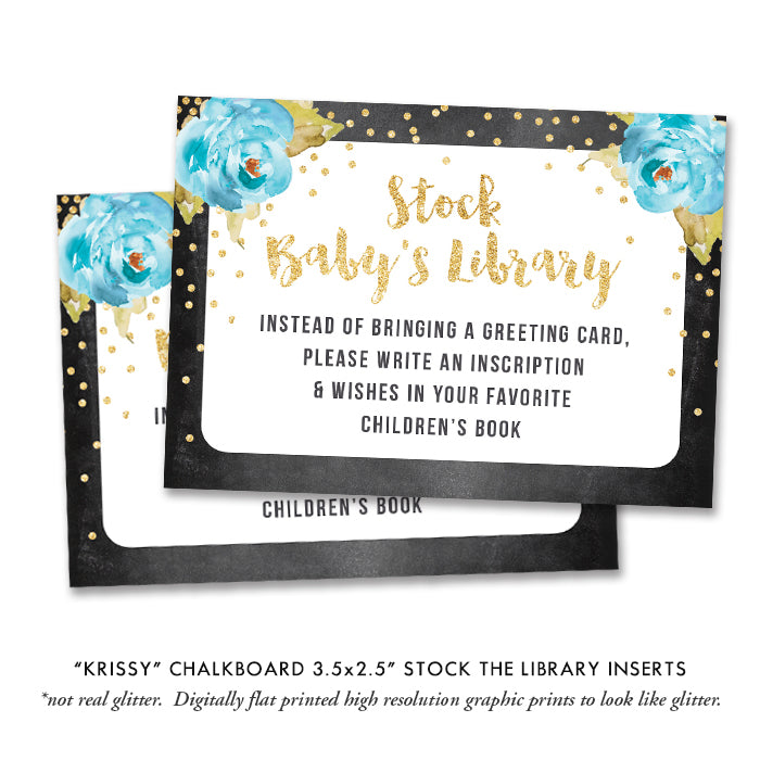 "Krissy" Chalkboard Baby Shower Invitation
