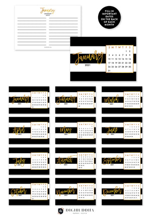 2021 Desk Calendar by Digibuddha | Tory Black