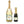 Load image into Gallery viewer, &quot;Leigh&quot; Green + Gold Glitter Dots Holiday Champagne Labels
