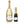 Load image into Gallery viewer, &quot;Leigh&quot; Red, Green + Silver Glitter Dots Be Merry Champagne Labels
