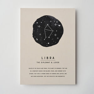 Libra Zodiac Sign Art Print