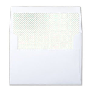 "Matthew" Blue Polka Dot Envelope Liners