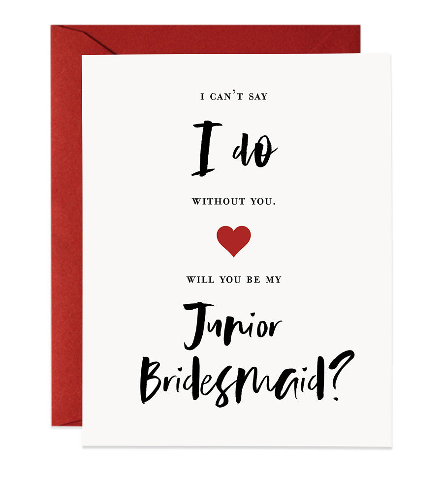 Modern Lettering Bridesmaid Proposal Card | Mia