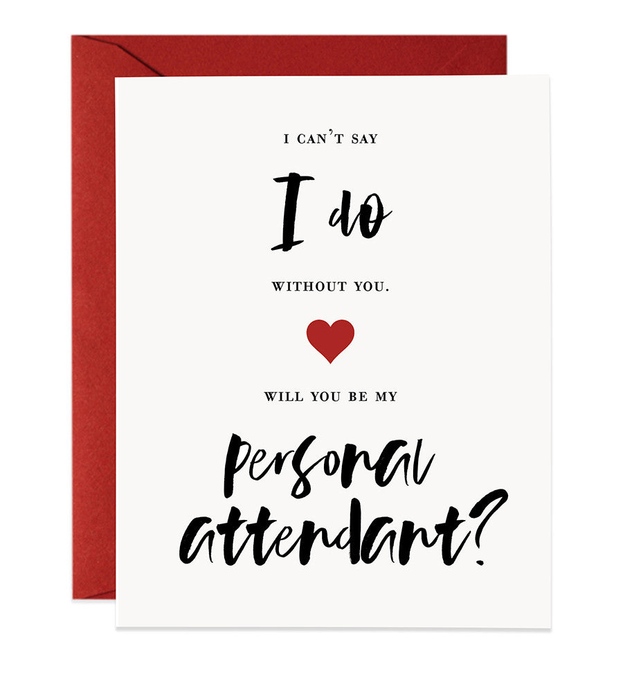 Modern Lettering Bridesmaid Proposal Card | Mia
