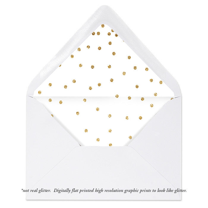 "Mila" Liner + Gold Envelope Liners