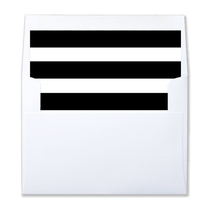 Black Striped Envelope Liner