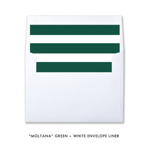 Green and White Photo Holiday Card | Moltana