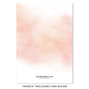 "Monica" Blush Enclosure Card