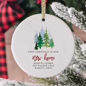 First Christmas New Home Ornament, Personalized | 365