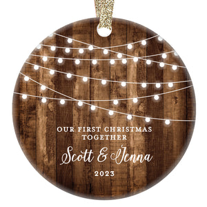 First Christmas Together Ornament, Personalized | 522
